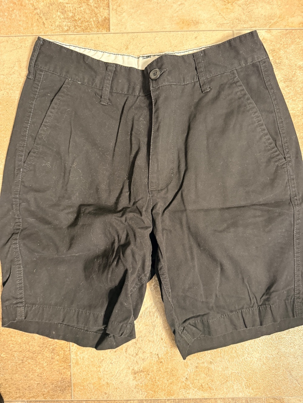 St. John's Bay Black Flat-Front Men's Shorts